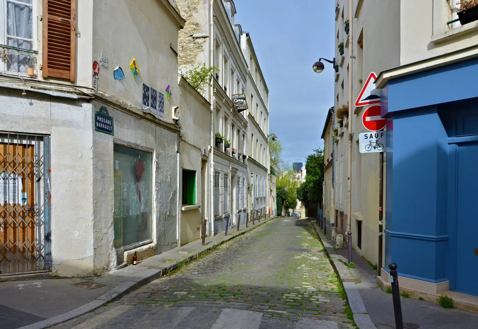 Le passage Barrault et ses maisons basses, Butte-aux-Cailles