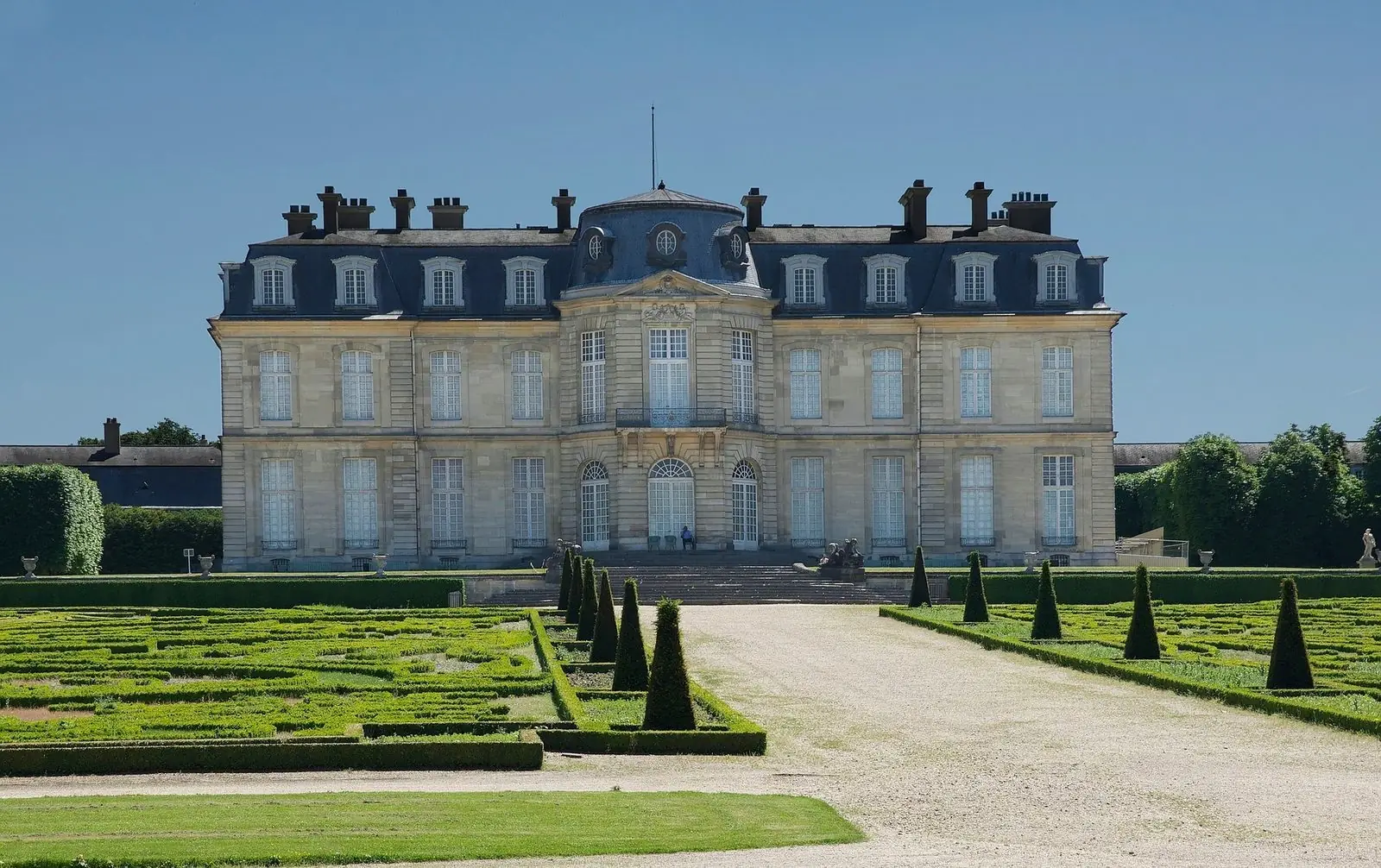 Perspective du parc à la française de Champs-sur-Marne