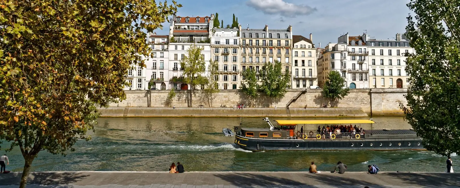 La Seine et l'île Saint-Louis vues depuis les quais