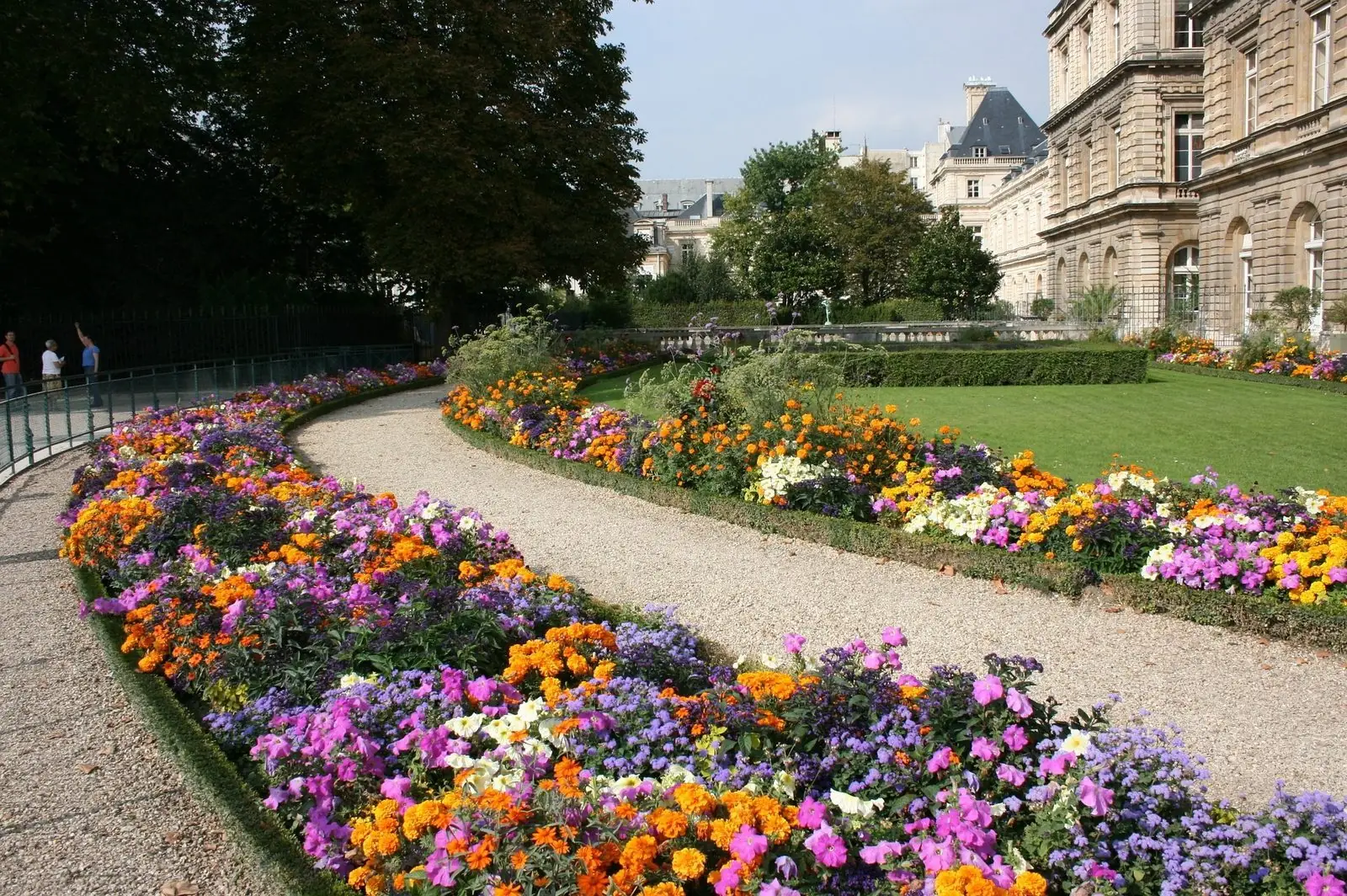 Parterres et pelouses du jardin du Luxembourg