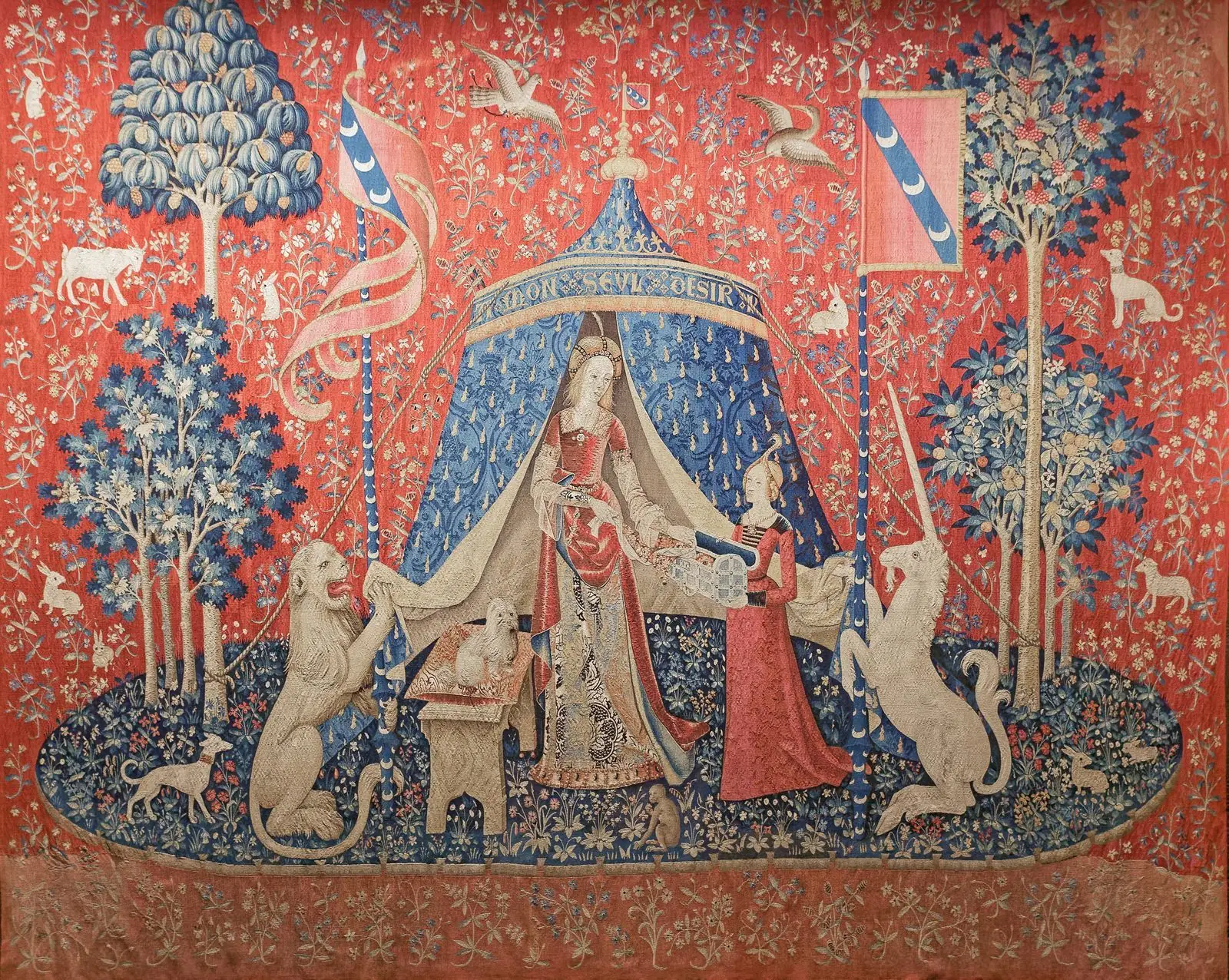 La tapisserie « À mon seul désir » de la Dame à la licorne, au musée de Cluny