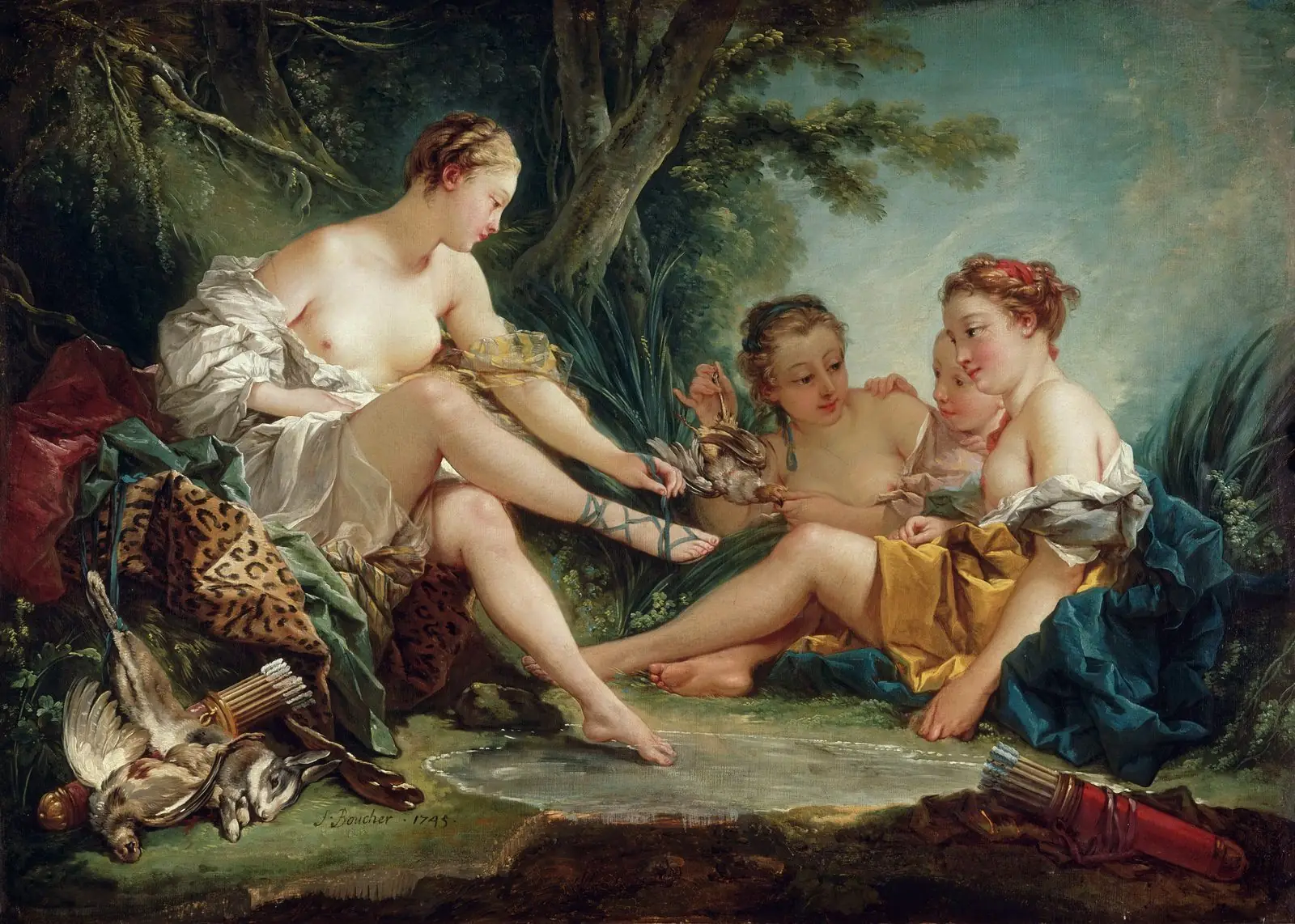 Diane au retour de la chasse de François Boucher, au musée Cognacq-Jay