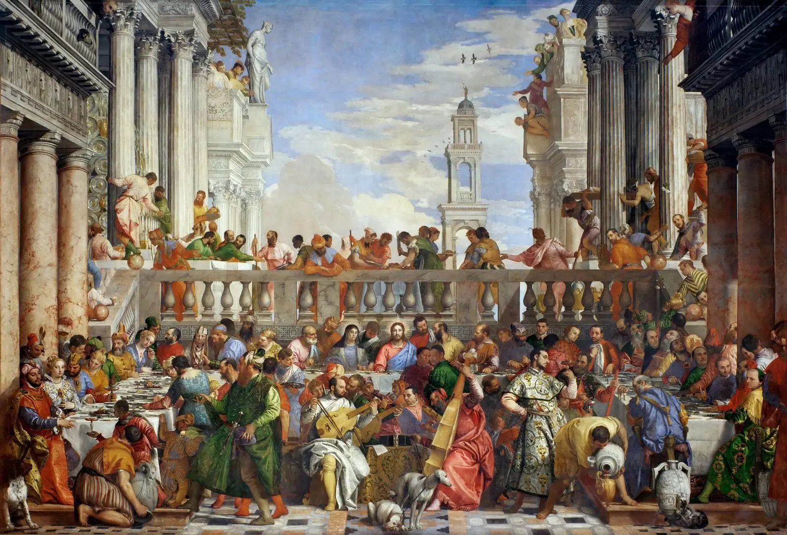 Les Noces de Cana de Paolo Véronèse, au musée du Louvre