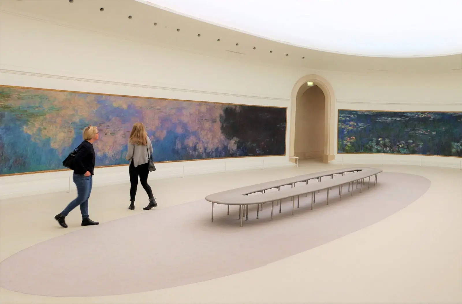 Nymphéas et nuages de Monet, au musée de l'Orangerie