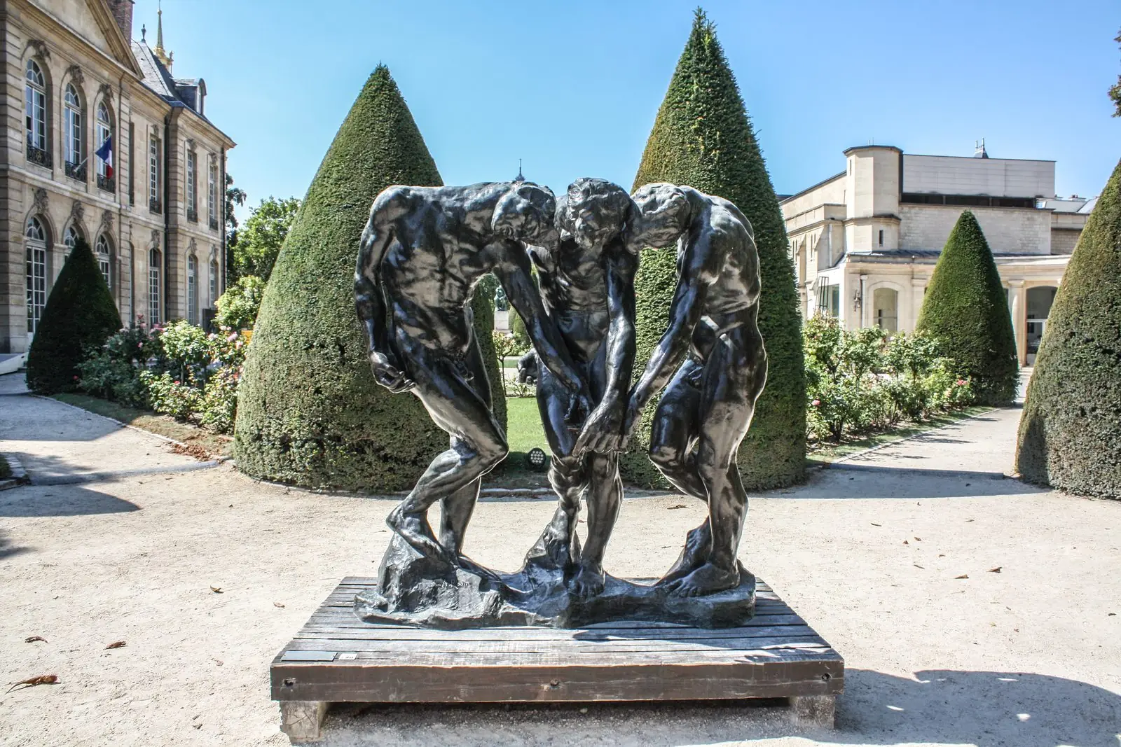 Les Trois Ombres de Rodin, dans le jardin du musée Rodin
