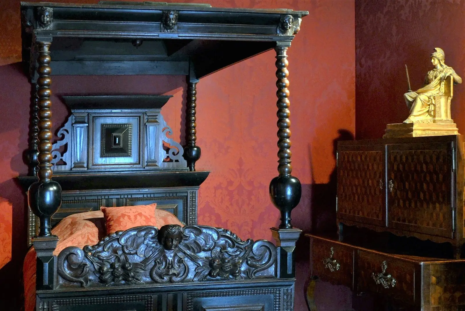 La chambre de Victor Hugo, dans sa maison de la place des Vosges