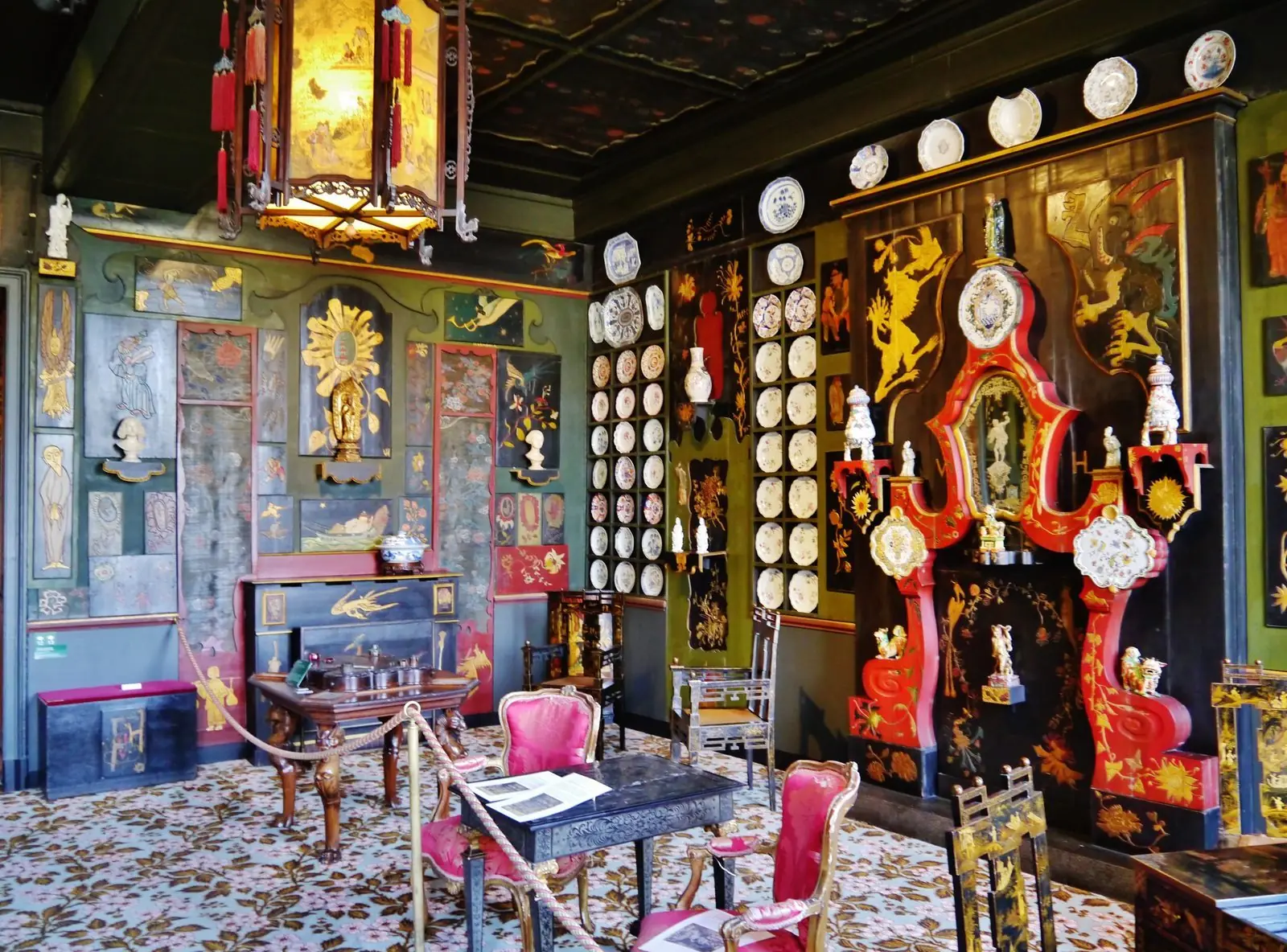 Détail du salon chinois dédié à Juliette Drouet, Maison de Victor Hugo